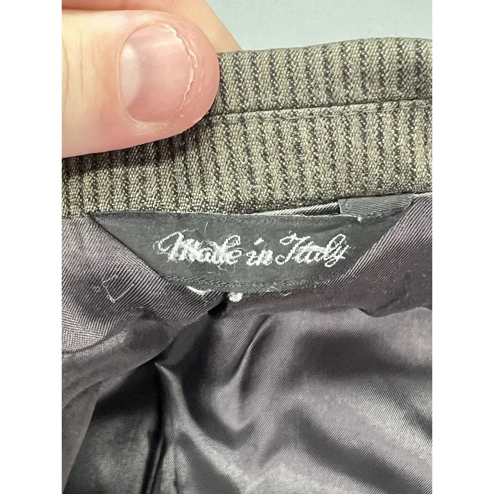 Giorgio Valentini 100% Wool Blazer Made In Italy Size 40R Light Gray‎